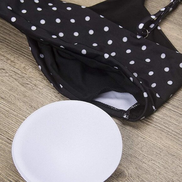 Womens Polka Dot High Waist Bikini Set - Picture 5 of 5